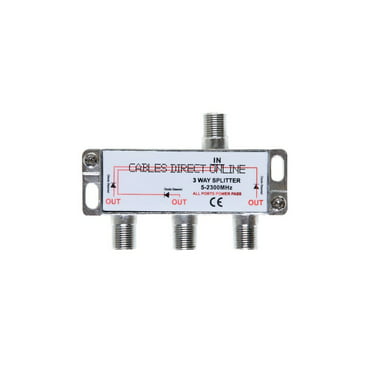 7dB 4 output Cable Splitter RG6 Split 3pc ANTRONIX 4-Way Splitter 5-1002MHz